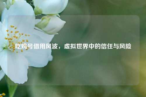 吃鸡号借用风波，虚拟世界中的信任与风险