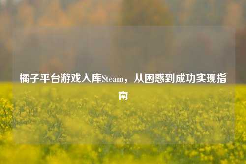 橘子平台游戏入库Steam,从困惑到成功实现指南