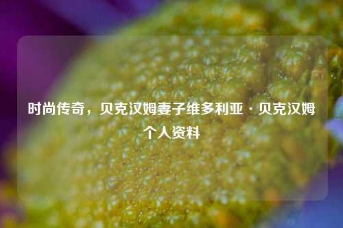 时尚传奇,贝克汉姆妻子维多利亚·贝克汉姆个人资料