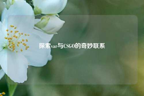 探索var与CSGO的奇妙联系