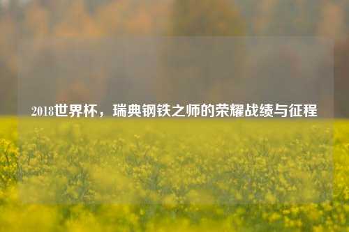 2018世界杯,瑞典钢铁之师的荣耀战绩与征程