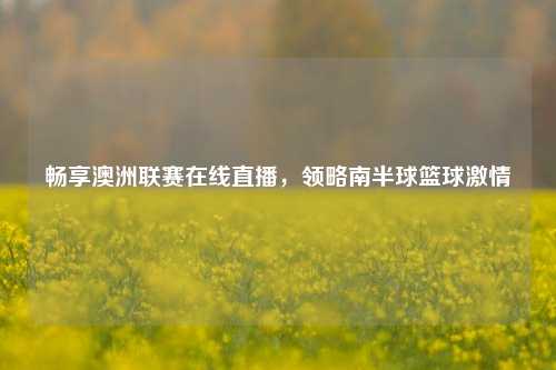 畅享澳洲联赛在线直播,领略南半球篮球激情