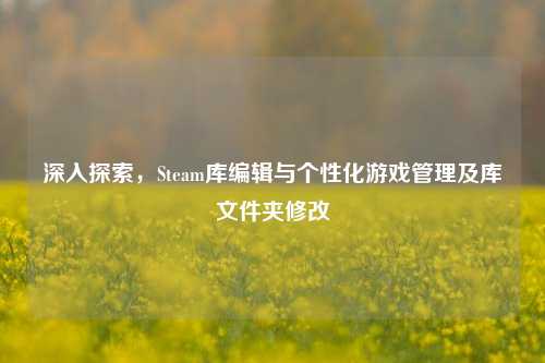 深入探索，Steam库编辑与个性化游戏管理及库文件夹修改