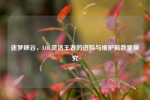 逐梦峡谷,LOL灵活王者的进阶与维护局数量探究