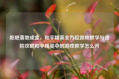 拒绝落地成盒，和平精英全方位游戏教学与进阶攻略和平精英中的游戏教学怎么开