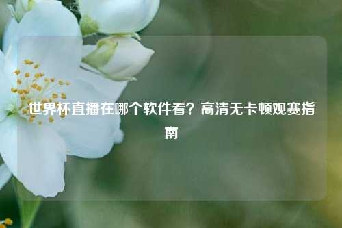 世界杯直播在哪个软件看？高清无卡顿观赛指南