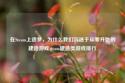 在Steam上造梦,为什么我们沉迷于从零开始的建造游戏steam建造类游戏排行