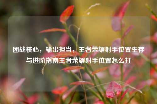 团战核心，输出担当，王者荣耀射手位置生存与进阶指南王者荣耀射手位置怎么打