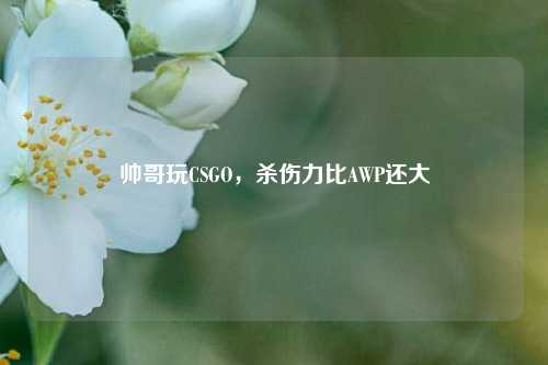 帅哥玩CSGO，杀伤力比AWP还大