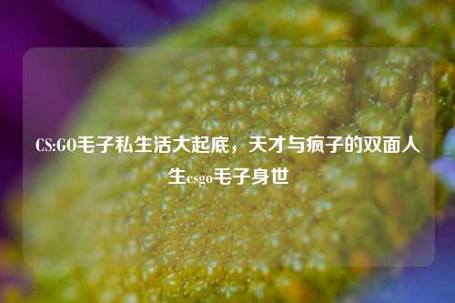 CS:GO毛子私生活大起底，天才与疯子的双面人生csgo毛子身世