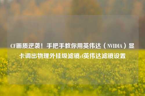 CF画质逆袭！手把手教你用英伟达（NVIDIA）显卡调出物理外挂级滤镜cf英伟达滤镜设置