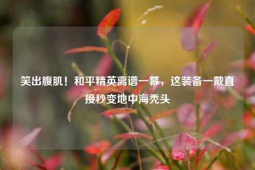 笑出腹肌！和平精英离谱一幕，这装备一戴直接秒变地中海秃头