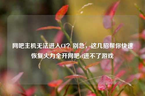 网吧主机无法进入CF？别急，这几招帮你快速恢复火力全开网吧cf进不了游戏