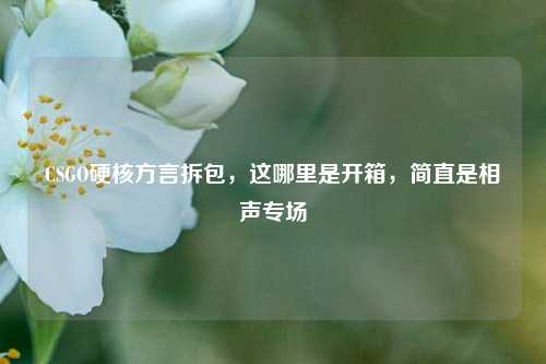 CSGO硬核方言拆包，这哪里是开箱，简直是相声专场