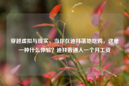 穿越虚拟与现实，当你在迪拜落地吃鸡，这是一种什么体验？迪拜普通人一个月工资
