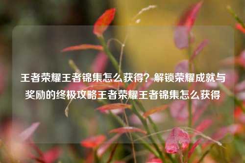 王者荣耀王者锦集怎么获得？解锁荣耀成就与奖励的终极攻略王者荣耀王者锦集怎么获得