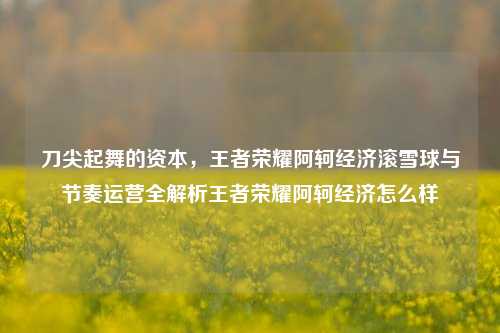 刀尖起舞的资本，王者荣耀阿轲经济滚雪球与节奏运营全解析王者荣耀阿轲经济怎么样