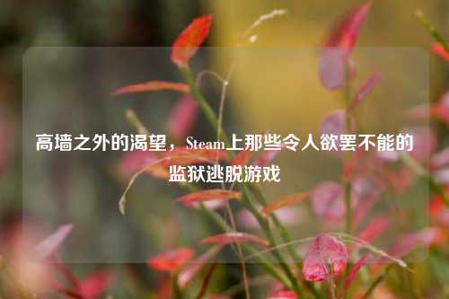 高墙之外的渴望，Steam上那些令人欲罢不能的监狱逃脱游戏