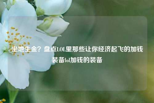 坐地生金？盘点LOL里那些让你经济起飞的加钱装备lol加钱的装备