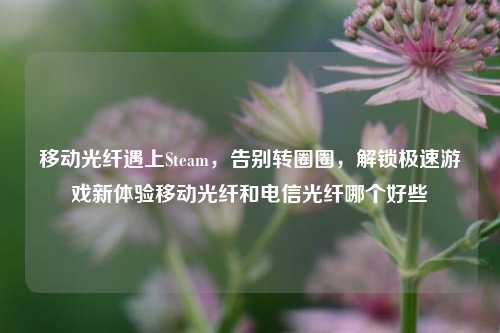移动光纤遇上Steam，告别转圈圈，解锁极速游戏新体验移动光纤和电信光纤哪个好些