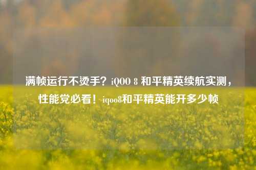 满帧运行不烫手?iQOO 8 和平精英续航实测,性能党必看!iqoo8和平精英能开多少帧