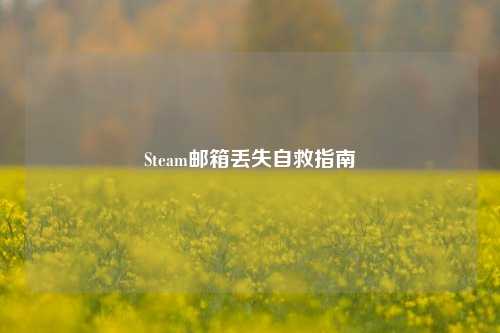 Steam邮箱丢失自救指南