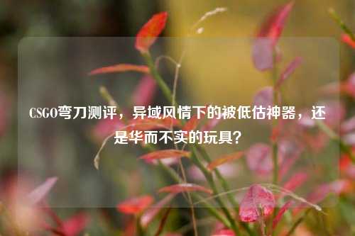 CSGO弯刀测评,异域风情下的被低估神器,还是华而不实的玩具?