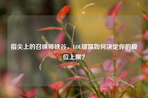 指尖上的召唤师峡谷,LOL键鼠如何决定你的段位上限?