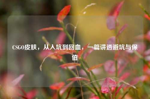 CSGO皮肤，从入坑到回血，一篇讲透避坑与保值