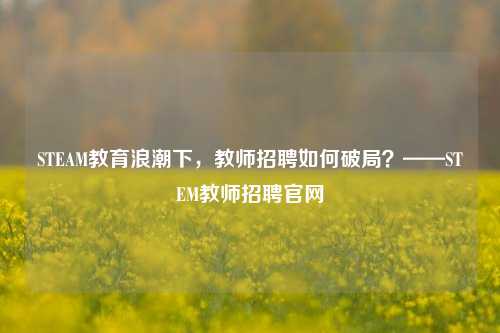 STEAM教育浪潮下,教师招聘如何破局?——STEM教师招聘官网