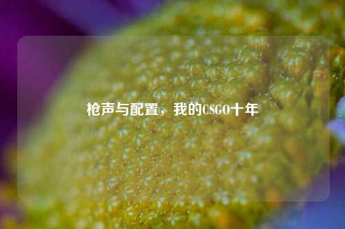枪声与配置，我的CSGO十年