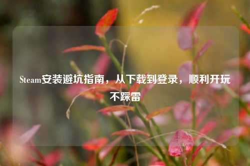Steam安装避坑指南，从下载到登录，顺利开玩不踩雷