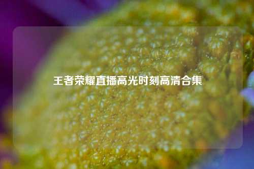 王者荣耀直播高光时刻高清合集