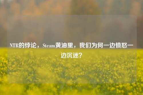 NTR的悖论，Steam黄油里，我们为何一边愤怒一边沉迷？