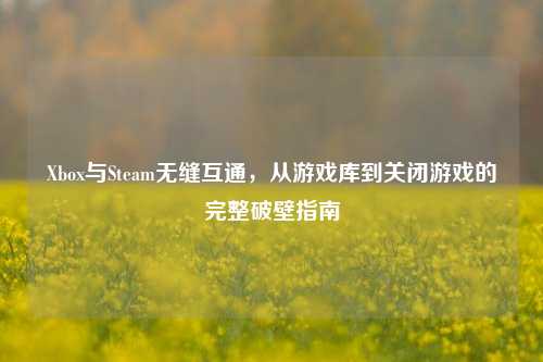 Xbox与Steam无缝互通,从游戏库到关闭游戏的完整破壁指南