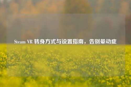 Steam VR 转身方式与设置指南,告别晕动症