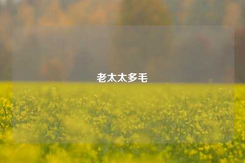 老太太多毛