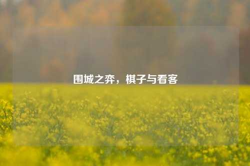 围城之弈，棋子与看客